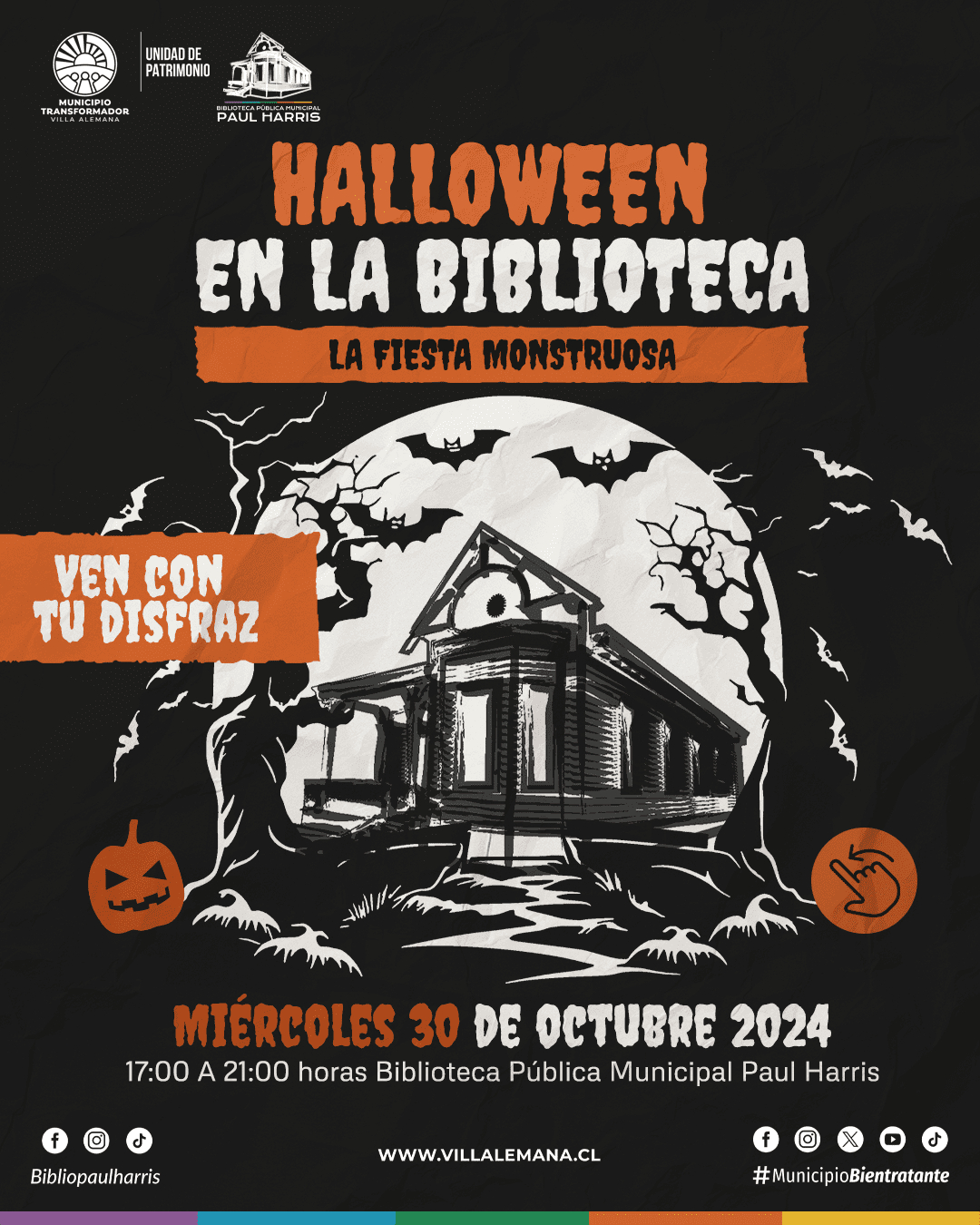 HALLOWEEN EN LA BIBLIOTECA 2024. LA FIESTA MONSTRUOSA