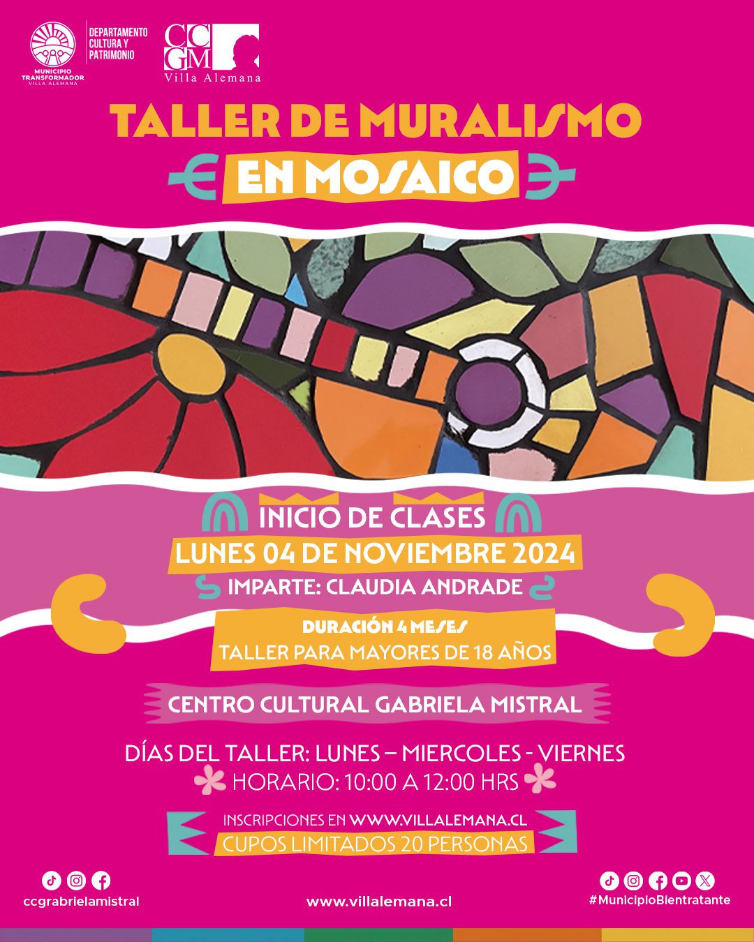 TALLER DE MURALISMO EN MOSAICO