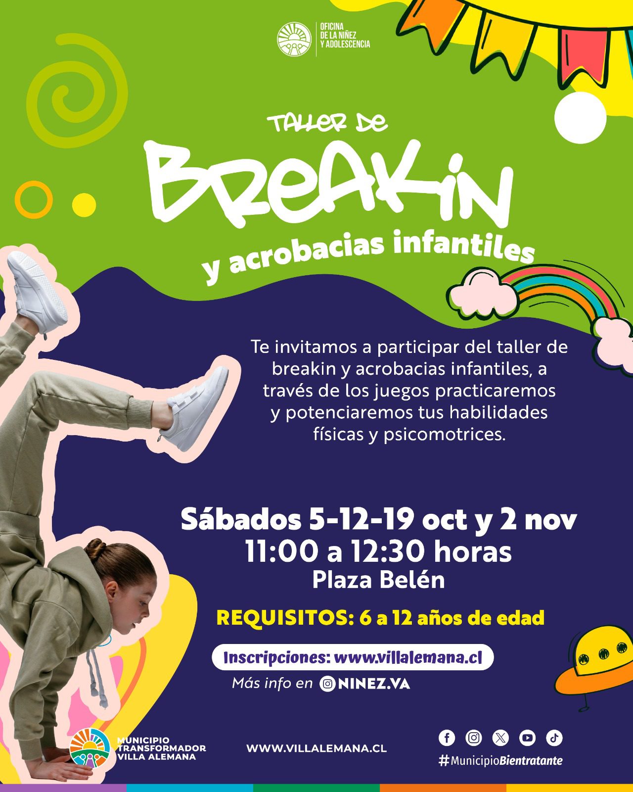 Taller de Break Y Acrobacias para Niñeces 