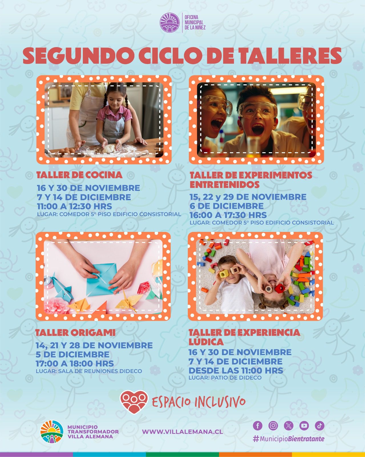 SEGUNDO CICLO DE TALLERES – OFICINA MUNICIPAL DE LA NIÑEZ