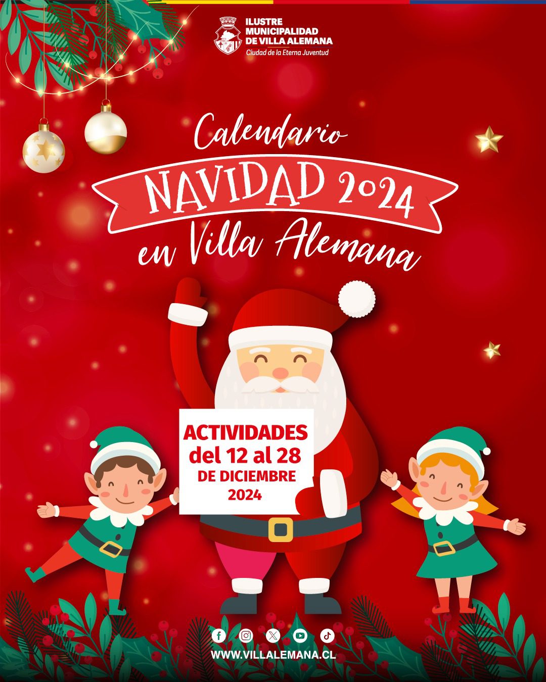 VILLA ALEMANA SE PREPARA PARA LA NAVIDAD CON PANORAMAS PARA TODA LA FAMILIA